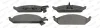 Превью - FDB1254 FERODO Комплект тормозных колодок, дисковый тормоз (фото 2)