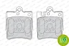Превью - FDB1322 FERODO Комплект тормозных колодок, дисковый тормоз (фото 2)
