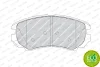 Превью - FDB1733 FERODO Комплект тормозных колодок, дисковый тормоз (фото 3)