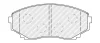 Превью - FDB1757 FERODO Комплект тормозных колодок, дисковый тормоз (фото 2)