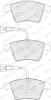 Превью - FDB1826 FERODO Комплект тормозных колодок, дисковый тормоз (фото 2)