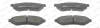 Превью - FDB1986 FERODO Комплект тормозных колодок, дисковый тормоз (фото 2)