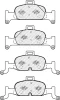 Превью - FDB4616 FERODO Комплект тормозных колодок, дисковый тормоз (фото 2)