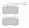 FDB4989-D FERODO Комплект тормозных колодок, дисковый тормоз