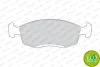 Превью - FDB579 FERODO Комплект тормозных колодок, дисковый тормоз (фото 2)