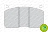 Превью - FDB817 FERODO Комплект тормозных колодок, дисковый тормоз (фото 2)