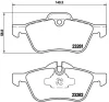 P 06 030 BREMBO Комплект тормозных колодок, дисковый тормоз