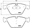 P 06 054X BREMBO Комплект тормозных колодок, дисковый тормоз