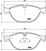 P 06 076 BREMBO Комплект тормозных колодок, дисковый тормоз