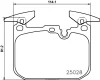 P 06 096X BREMBO Комплект тормозных колодок, дисковый тормоз