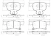 P 07 020 BREMBO Комплект тормозных колодок, дисковый тормоз