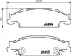 P 09 007 BREMBO Комплект тормозных колодок, дисковый тормоз