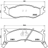 P 11 006 BREMBO Комплект тормозных колодок, дисковый тормоз