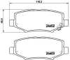 P 18 024 BREMBO Комплект тормозных колодок, дисковый тормоз