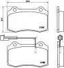 P 23 052 BREMBO Комплект тормозных колодок, дисковый тормоз