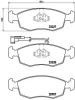 P 23 121 BREMBO Комплект тормозных колодок, дисковый тормоз