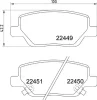 P 23 179 BREMBO Комплект тормозных колодок, дисковый тормоз