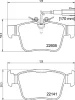 P 23 180 BREMBO Комплект тормозных колодок, дисковый тормоз