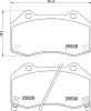 P 23 182 BREMBO Комплект тормозных колодок, дисковый тормоз