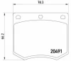 P 24 002 BREMBO Комплект тормозных колодок, дисковый тормоз