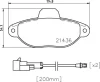 P 24 147 BREMBO Комплект тормозных колодок, дисковый тормоз