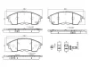 P 24 207 BREMBO Комплект тормозных колодок, дисковый тормоз