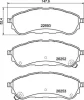 P 24 235 BREMBO Комплект тормозных колодок, дисковый тормоз