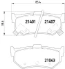 P 28 007 BREMBO Комплект тормозных колодок, дисковый тормоз