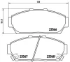 P 28 048 BREMBO Комплект тормозных колодок, дисковый тормоз