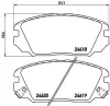 P 30 031 BREMBO Комплект тормозных колодок, дисковый тормоз