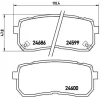 P 30 035 BREMBO Комплект тормозных колодок, дисковый тормоз