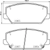 P 30 102 BREMBO Комплект тормозных колодок, дисковый тормоз