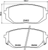 P 30 140 BREMBO Комплект тормозных колодок, дисковый тормоз