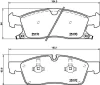 P 37 015 BREMBO Комплект тормозных колодок, дисковый тормоз