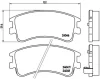 P 49 032 BREMBO Комплект тормозных колодок, дисковый тормоз