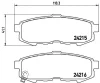 P 49 042 BREMBO Комплект тормозных колодок, дисковый тормоз