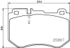 P 50 123 BREMBO Комплект тормозных колодок, дисковый тормоз