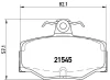 P 56 024 BREMBO Комплект тормозных колодок, дисковый тормоз