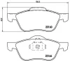 P 56 037 BREMBO Комплект тормозных колодок, дисковый тормоз