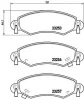 P 59 035 BREMBO Комплект тормозных колодок, дисковый тормоз