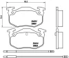 P 61 029 BREMBO Комплект тормозных колодок, дисковый тормоз