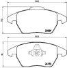 P 61 076 BREMBO Комплект тормозных колодок, дисковый тормоз