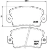 P 68 007 BREMBO Комплект тормозных колодок, дисковый тормоз