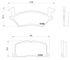 P 83 022 BREMBO Комплект тормозных колодок, дисковый тормоз