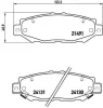 P 83 038 BREMBO Комплект тормозных колодок, дисковый тормоз