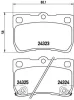 P 83 073 BREMBO Комплект тормозных колодок, дисковый тормоз