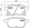 P 83 083 BREMBO Комплект тормозных колодок, дисковый тормоз