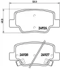 P 83 114 BREMBO Комплект тормозных колодок, дисковый тормоз