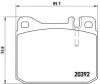 P 85 007 BREMBO Комплект тормозных колодок, дисковый тормоз