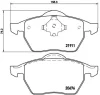 P 85 035 BREMBO Комплект тормозных колодок, дисковый тормоз